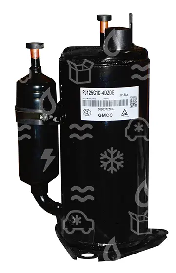 kompresor rotační GMCC/TOSHIBA, R134a, PJ125G1C-4DZDE, 1,41kW